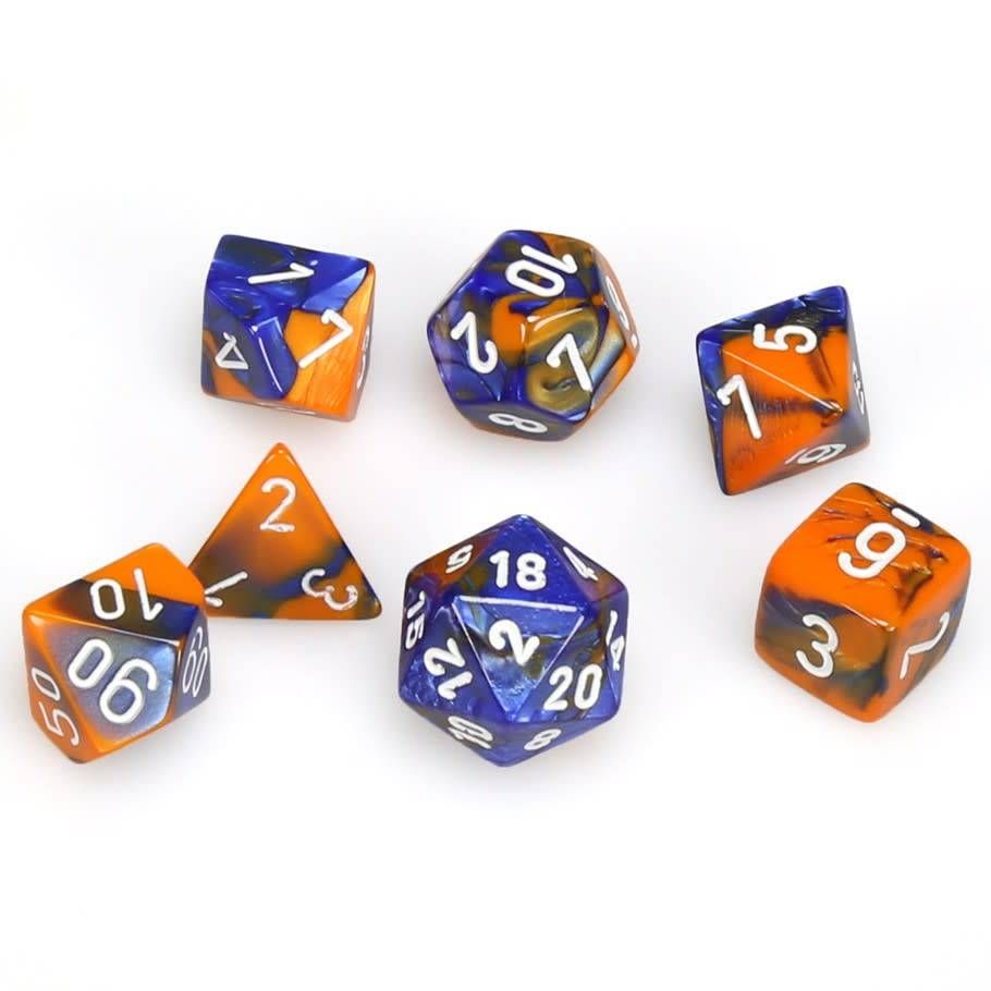 CHX 26452 Gemini Blue Orange/White 7-Die Set