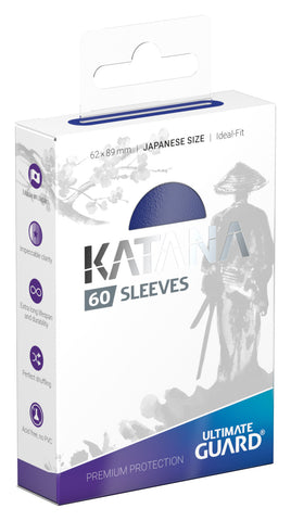 Ultimate Guard Katana Japanese Size Sleeves Blue (60)