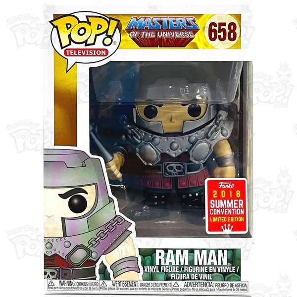 Ram Man (2018 Summer Convention) #658 Masters of the Universe Pop! Vinyl PRE-OWNED
