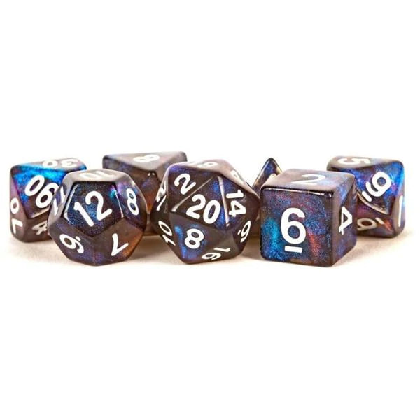 MDG 16mm Acrylic Polyhedral Dice Set: Stardust Galaxy