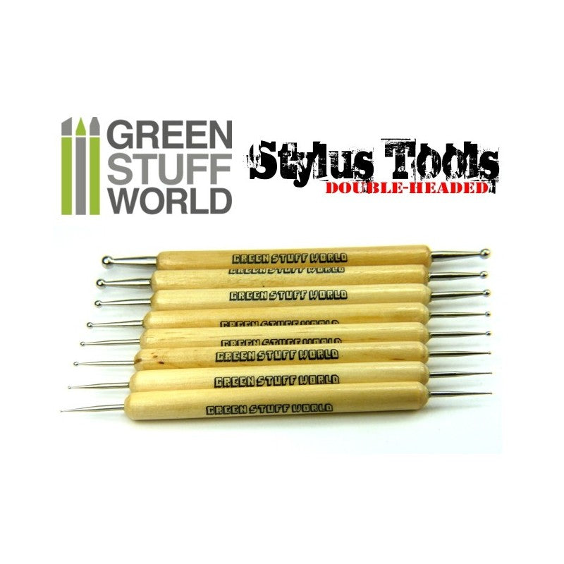 8x Sculpting Stylus Ball Tool Set - Green Stuff World