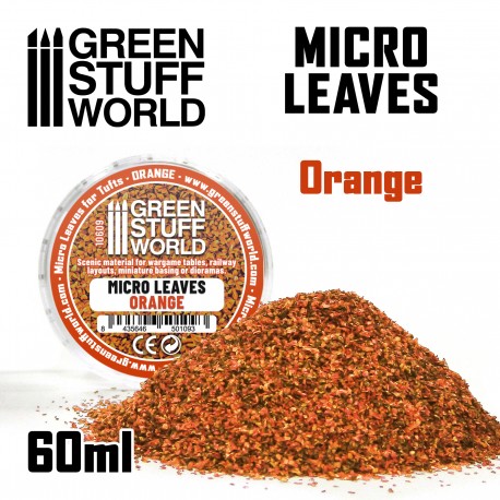 Micro Leaves - Orange Mix - Green Stuff World