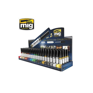 Ammo by MIG Oilbrushers #2 Stand Display (Stand with paints)