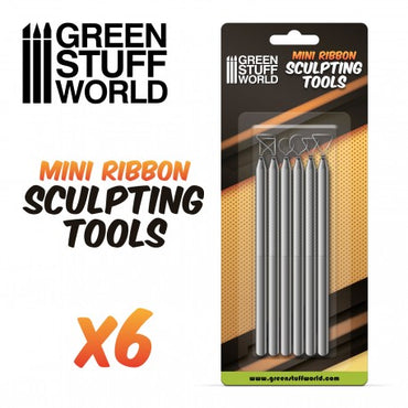 6x Mini Ribbon Sculpting Tool Set - Green Stuff World