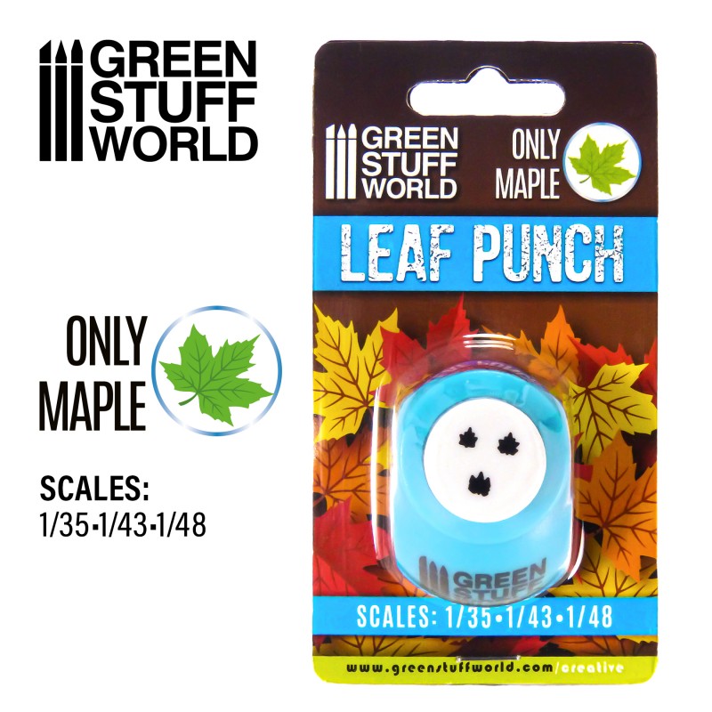 Miniature Leaf Punch MEDIUM BLUE - Green Stuff World