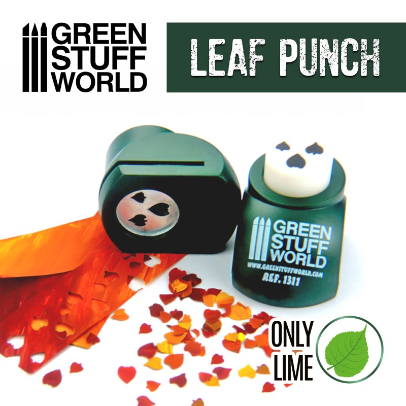 Miniature Leaf Punch DARK GREEN - Green Stuff World