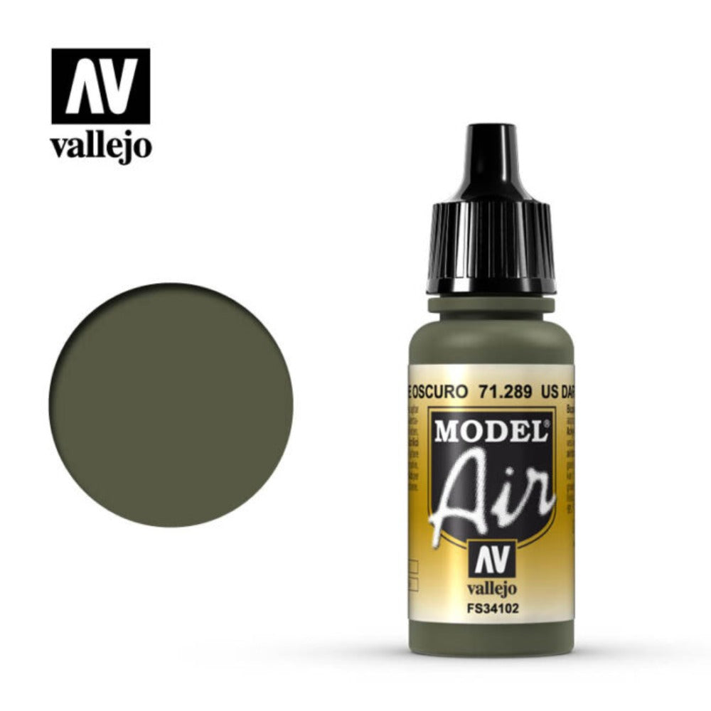 Vallejo Model Air - US Dark Green 17 ml