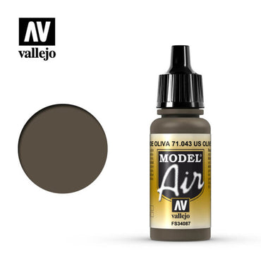 Vallejo Model Air - US Olive Drab 17 ml