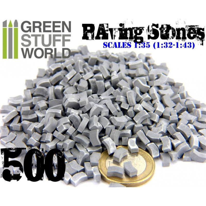 Model Paving Bricks - Grey x500 - Green Stuff World