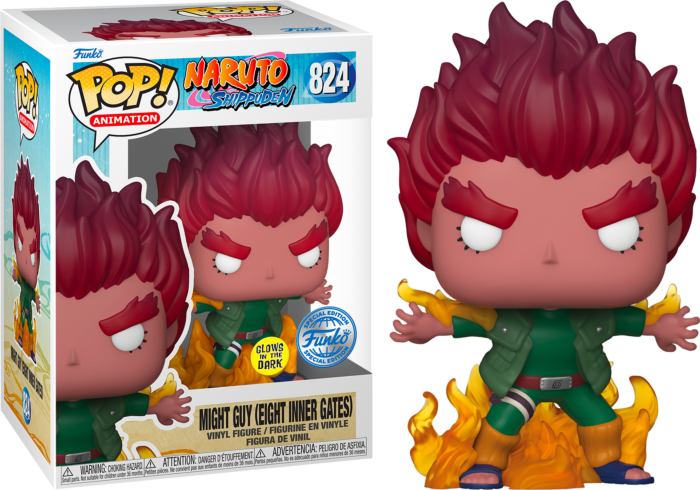 Might Guy (Eight Inner Gates) (Glow in the Dark Special Edition) #824 Naruto Shippuden Pop! Vinyl