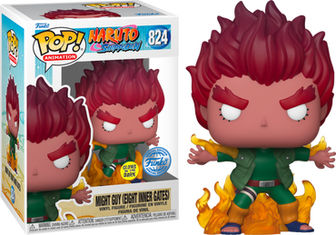 Might Guy (Eight Inner Gates) (Glow in the Dark Special Edition) #824 Naruto Shippuden Pop! Vinyl