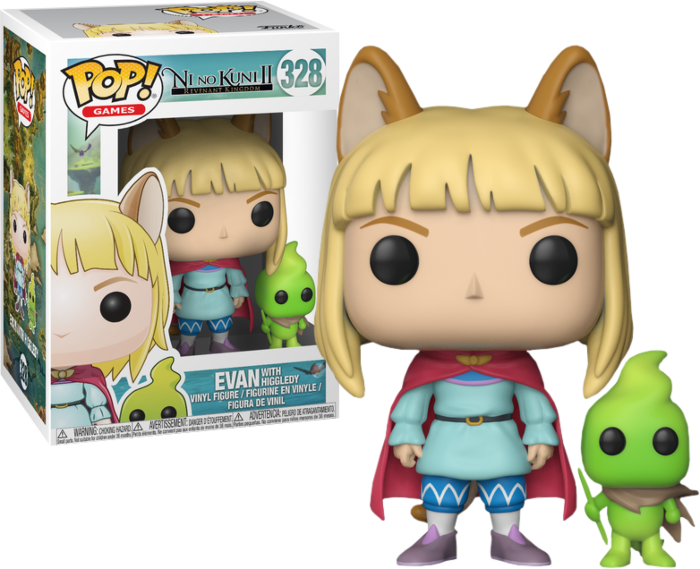 Evan with Higgledy #328 Ni No Kuni II Revenant Kingdom Funko Pop! Vinyl
