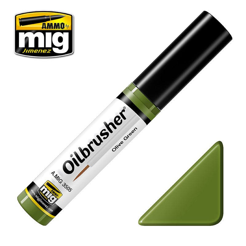 Ammo by MIG Oilbrusher Olive Green