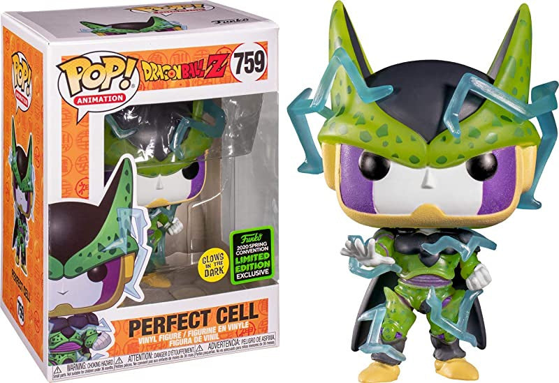 Perfect Cell (Glows in the Dark 2020 Spring Convention) #759 Dragon Ball Z Funko Pop Vinyl!