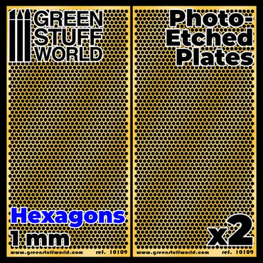 Photo-etched Plates - Large Hexagons - Green Stuff World