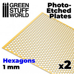 Photo-etched Plates - Large Hexagons - Green Stuff World