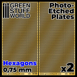 Photo-etched Plates - Medium Hexagons - Green Stuff World