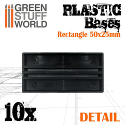 Copy of Hollow Plastic Bases - Square 20 mm - Green Stuff World