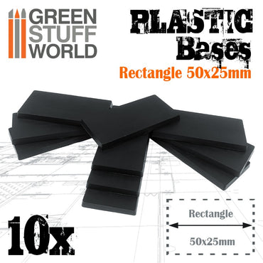 Copy of Hollow Plastic Bases - Square 20 mm - Green Stuff World