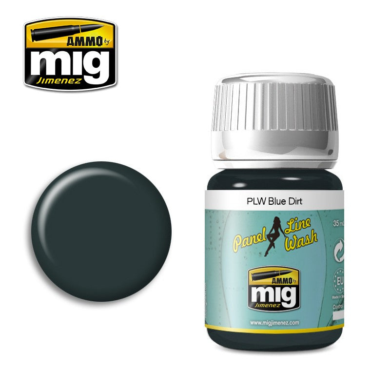 Ammo by MIG Panel Line Wash Blue Dirt 35ml