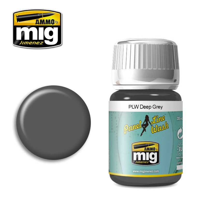 Ammo by MIG Panel Line Wash Deep Grey 35ml