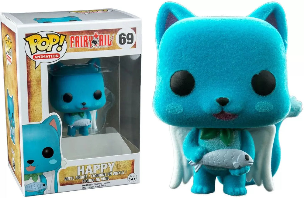 Happy (Flocked) #69 Fairy Tail Pop! Vinyl PRE-OWNED