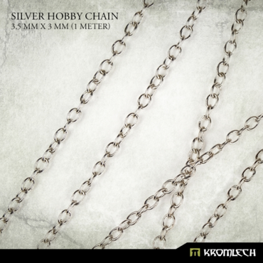 Silver Hobby Chain 3.5mm * 3mm 1 meter