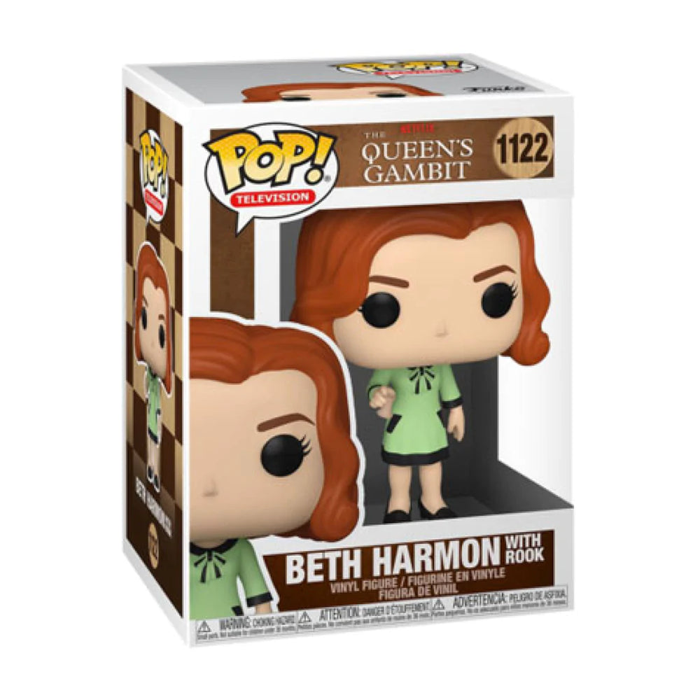 Beth Harmon with Rook #1122 The Queen's Gambit Pop! Vinyl
