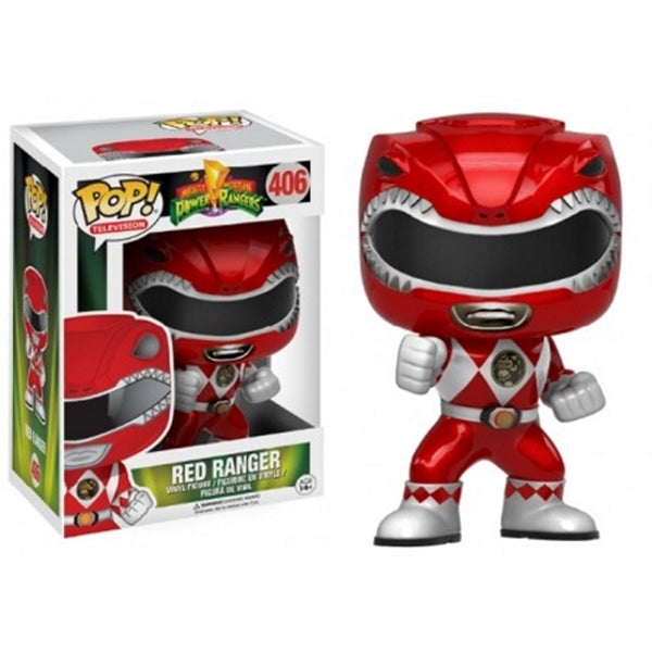 Red Ranger (Metallic) #406 Mighty Morphin Power Rangers Pop! Vinyl