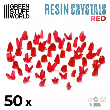 RED Resin Crystals - Medium - Green Stuff World