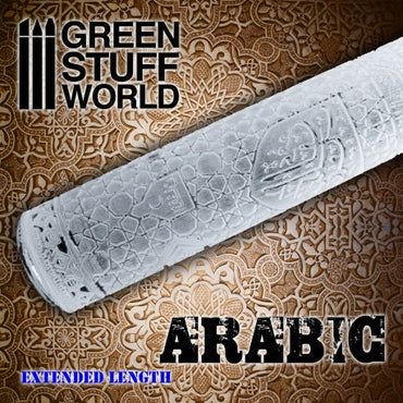 Textured Rolling Pin - ARABIC - Green Stuff World Roller