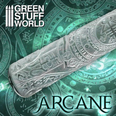 Textured Rolling Pin - Arcane - Green Stuff World Roller