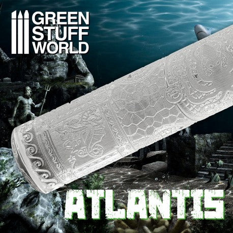 Textured Rolling Pin - Atlantis - Green Stuff World Roller