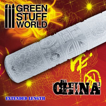 Textured Rolling Pin - CHINESE - Green Stuff World Roller