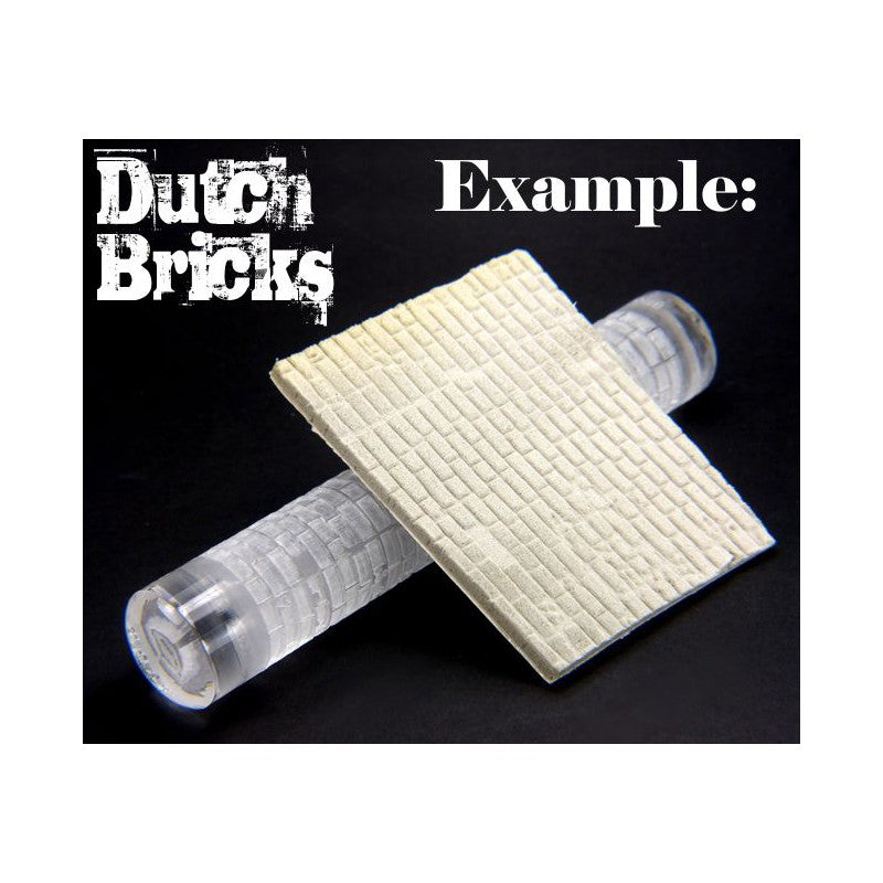 Textured Rolling Pin - DUTCH Bricks - Green Stuff World Roller