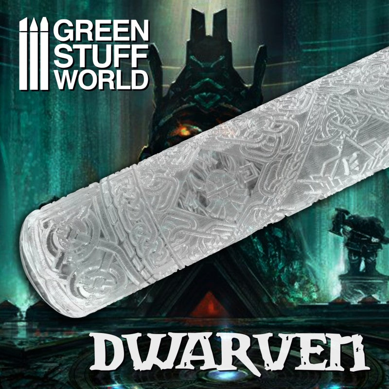 Textured Rolling Pin - Dwarven - Green Stuff World Roller