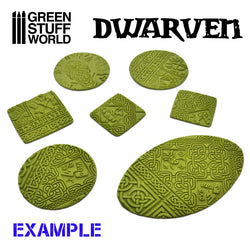 Textured Rolling Pin - Dwarven - Green Stuff World Roller
