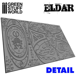 Textured Rolling Pin - Eldar - Green Stuff World Roller