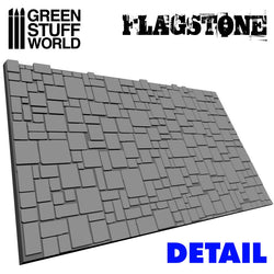 Textured Rolling Pin - Flagstone - Green Stuff World Roller