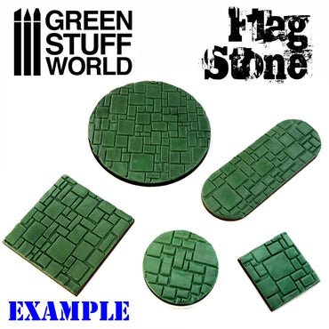 Textured Rolling Pin - Flagstone - Green Stuff World Roller