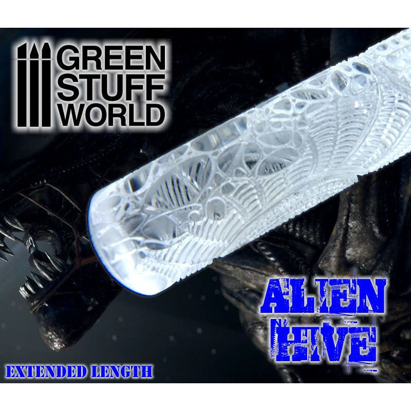 Textured Rolling Pin - Alien Hive - Green Stuff World Roller