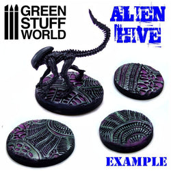 Textured Rolling Pin - Alien Hive - Green Stuff World Roller