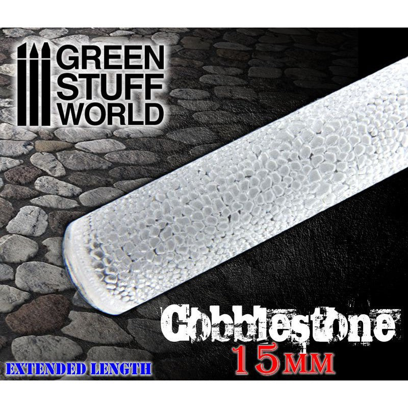 Textured Rolling Pin - Cobblestone 15mm - Green Stuff World Roller