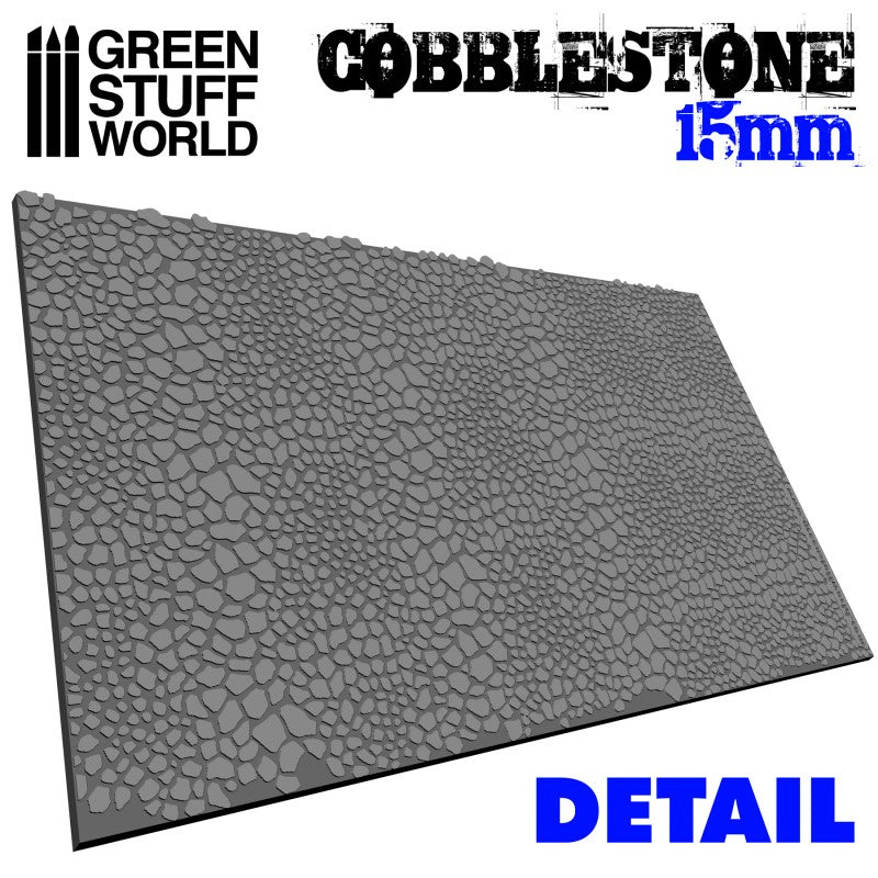 Textured Rolling Pin - Cobblestone 15mm - Green Stuff World Roller