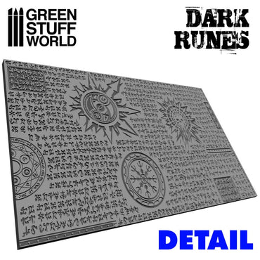 Textured Rolling Pin - Dark Runes - Green Stuff World Roller