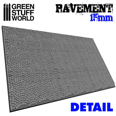 Textured Rolling Pin - Pavement 15mm - Green Stuff World Roller