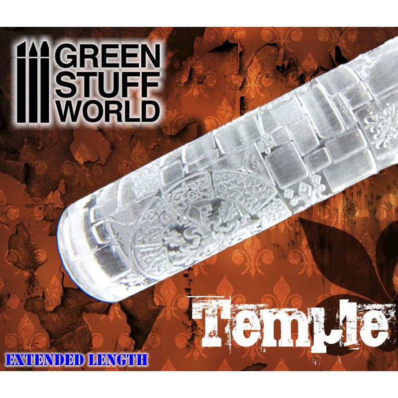 Textured Rolling Pin - TEMPLE - Green Stuff World Roller