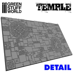 Textured Rolling Pin - TEMPLE - Green Stuff World Roller