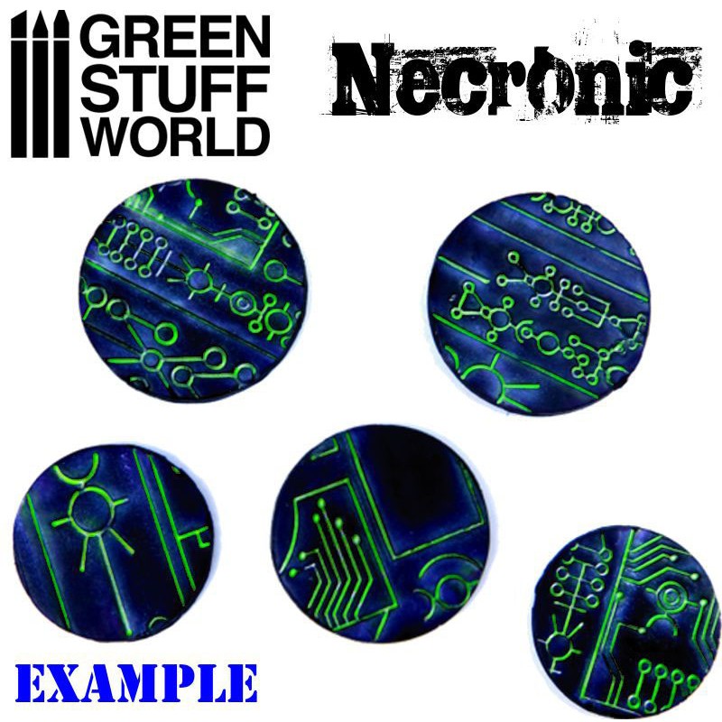 Textured Rolling Pin - Necronic - Green Stuff World Roller