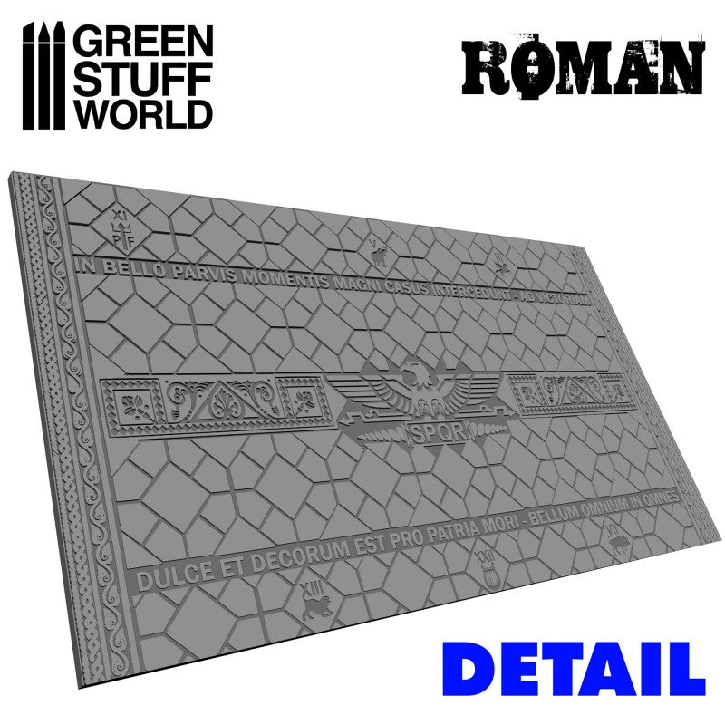 Textured Rolling Pin - ROMAN - Green Stuff World Roller